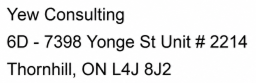 address